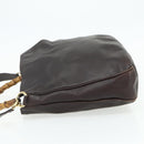 GUCCI Bambus Handtasche Leder 2-Wege Braun Gold 001 2058 1577 0 Auth bs34732-3