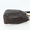 GUCCI Bambus Handtasche Leder 2-Wege Braun Gold 001 2058 1577 0 Auth bs34732-4