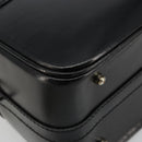 GUCCI Bamboo Vanity Hand Bag Leather Black Silver Auth bs34733-16