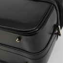 GUCCI Bamboo Vanity Hand Bag Leather Black Silver Auth bs34733-17