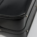 GUCCI Bamboo Vanity Hand Bag Leather Black Silver Auth bs34733-8
