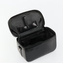 GUCCI Bamboo Vanity Hand Bag Leather Black Silver Auth bs34733-19