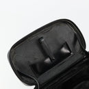 GUCCI Bamboo Vanity Hand Bag Leather Black Silver Auth bs34733-9