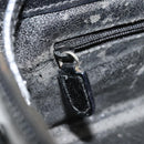 GUCCI Bamboo Vanity Hand Bag Leather Black Silver Auth bs34733-23