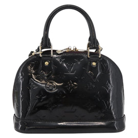 LOUIS VUITTON Monogram Vernis Alma BB Hand Bag Amarante M91678 LV Auth bs34735 - 0