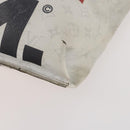 LOUIS VUITTON White Flat Vertical Toe Bag 2way Multicolor M44627 LV Auth bs34737-15