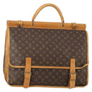 LOUIS VUITTON Monogram Sac Chassour 45 Boston Bag M41922 LV Auth bs34738A-1