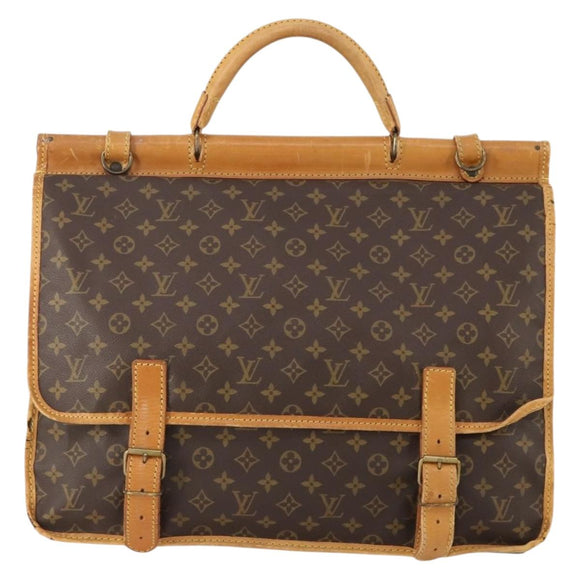 LOUIS VUITTON Monogram Sac Chassour 45 Boston Bag M41922 LV Auth bs34738A