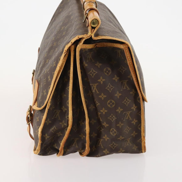 LOUIS VUITTON Monogram Sac Chassour 45 Boston Bag M41922 LV Auth bs34738A