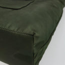 PRADA Umhängetasche Nylon Khaki Silber Auth bs34740-16