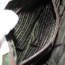 PRADA Umhängetasche Nylon Khaki Silber Auth bs34740-23