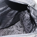 PRADA Tote Bag Nylon Black Silver Auth bs34741-18