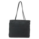 PRADA Tote Bag Nylon Black Silver Auth bs34741-3