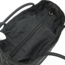 PRADA Tote Bag Nylon Black Silver Auth bs34741-6