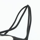 PRADA Tote Bag Nylon Black Silver Auth bs34741-8