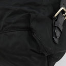 PRADA Backpack Nylon Silver Black Auth bs34742-14