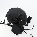 PRADA Backpack Nylon Silver Black Auth bs34742-18