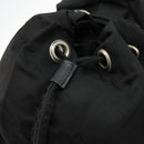 PRADA Backpack Nylon Silver Black Auth bs34742-19