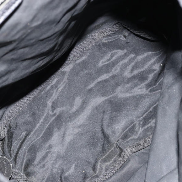PRADA Backpack Nylon Silver Black Auth bs34742