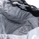 PRADA Backpack Nylon Silver Black Auth bs34742-23