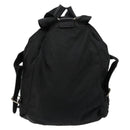 PRADA Backpack Nylon Silver Black Auth bs34742-3