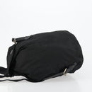 PRADA Backpack Nylon Silver Black Auth bs34742-5