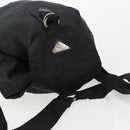 PRADA Backpack Nylon Silver Black Auth bs34742-6
