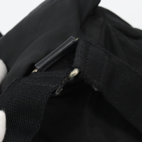 PRADA Backpack Nylon Silver Black Auth bs34742