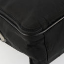 PRADA Hand Bag Nylon 2way Black Silver Auth bs34745-13
