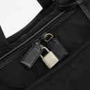 PRADA Hand Bag Nylon 2way Black Silver Auth bs34745-16
