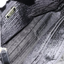 PRADA Hand Bag Nylon 2way Black Silver Auth bs34745-20