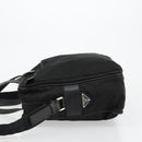 PRADA Hand Bag Nylon 2way Black Silver Auth bs34745-5