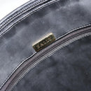 BALLY Gewatteerde Handtas Leer Zwart Goud Auth bs34746-20