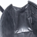 BALLY Gewatteerde Handtas Leer Zwart Goud Auth bs34746-22