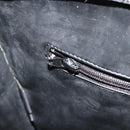 BALLY Gewatteerde Handtas Leer Zwart Goud Auth bs34746-23