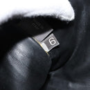 BALLY Gewatteerde Handtas Leer Zwart Goud Auth bs34746-11