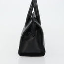 BALLY Gewatteerde Handtas Leer Zwart Goud Auth bs34746-3