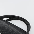 BALLY Gewatteerde Handtas Leer Zwart Goud Auth bs34746-14