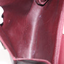 VALENTINO Shoulder Bag Leather Bordeaux Gold Auth bs34747-11