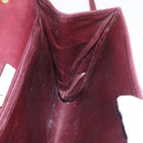 VALENTINO Shoulder Bag Leather Bordeaux Gold Auth bs34747-22
