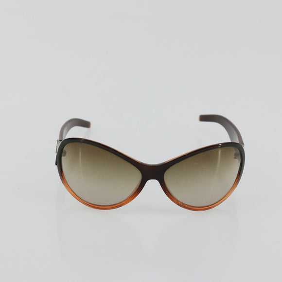 CHANEL Sunglasses plastic Brown CC Auth bs34750