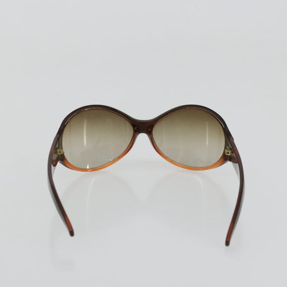 CHANEL Sunglasses plastic Brown CC Auth bs34750