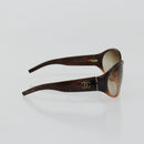 CHANEL Sunglasses plastic Brown CC Auth bs34750-5