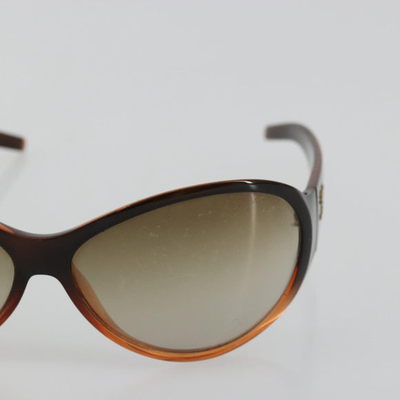 CHANEL Sunglasses plastic Brown CC Auth bs34750