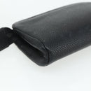 CHANEL Coin Purse Caviar Skin Black Gold CC Auth bs34754-15