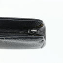 CHANEL Coin Purse Caviar Skin Black Gold CC Auth bs34754-9