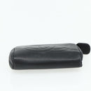 CHANEL Coin Purse Caviar Skin Black Gold CC Auth bs34754-6