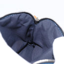 HERMES Bolide Pouch 15 cotton Blue Auth bs34759A-10