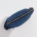 HERMES Bolide Pouch 15 cotton Blue Auth bs34759A-5