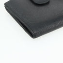 CHANEL Bifold Wallet Caviar Skin Black Gold CC Auth bs34761-16